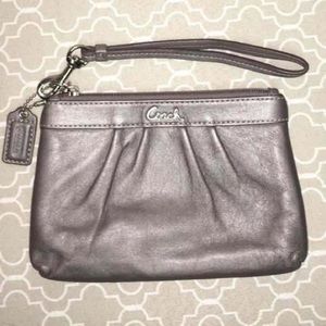 Metallic Coach wristlet NWOT